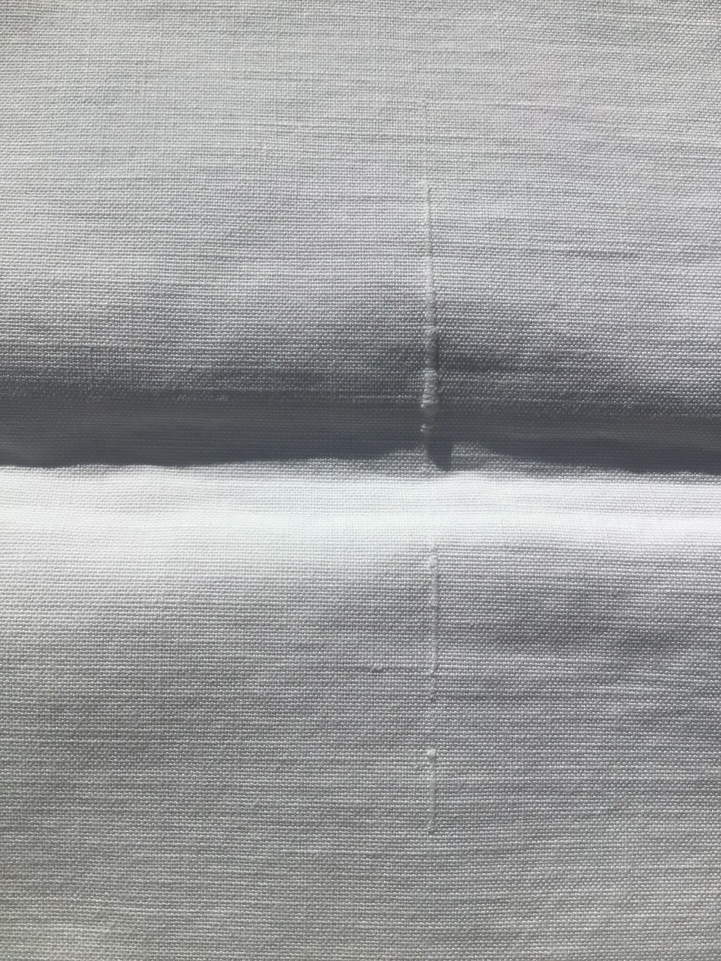 Pair of pillowcases edge hooked hand fine cotton