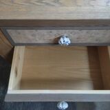 Bedside table wood aero-gum inlaid