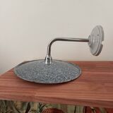 Wall light in gray enameled sheet metal