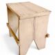 Rustic Spanish Milking Stool, Handcrafted Wood, Original Patina, 1940s