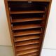 Antique oak filing cabinet with roller shutter
