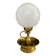 Lampe vintage en laiton et opaline années 70