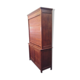 Beautiful furniture with sliding shutter of notary in oak years 30/40!! Curtain Cabinet, industrial, loft....