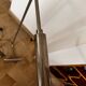 Chromed metal floor lamp designed by Christian Liaigre