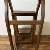 Stool transforming into a step ladder.