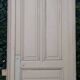 Haussmannian door 72.7x221cm with an old glazed transom frame chassis.
