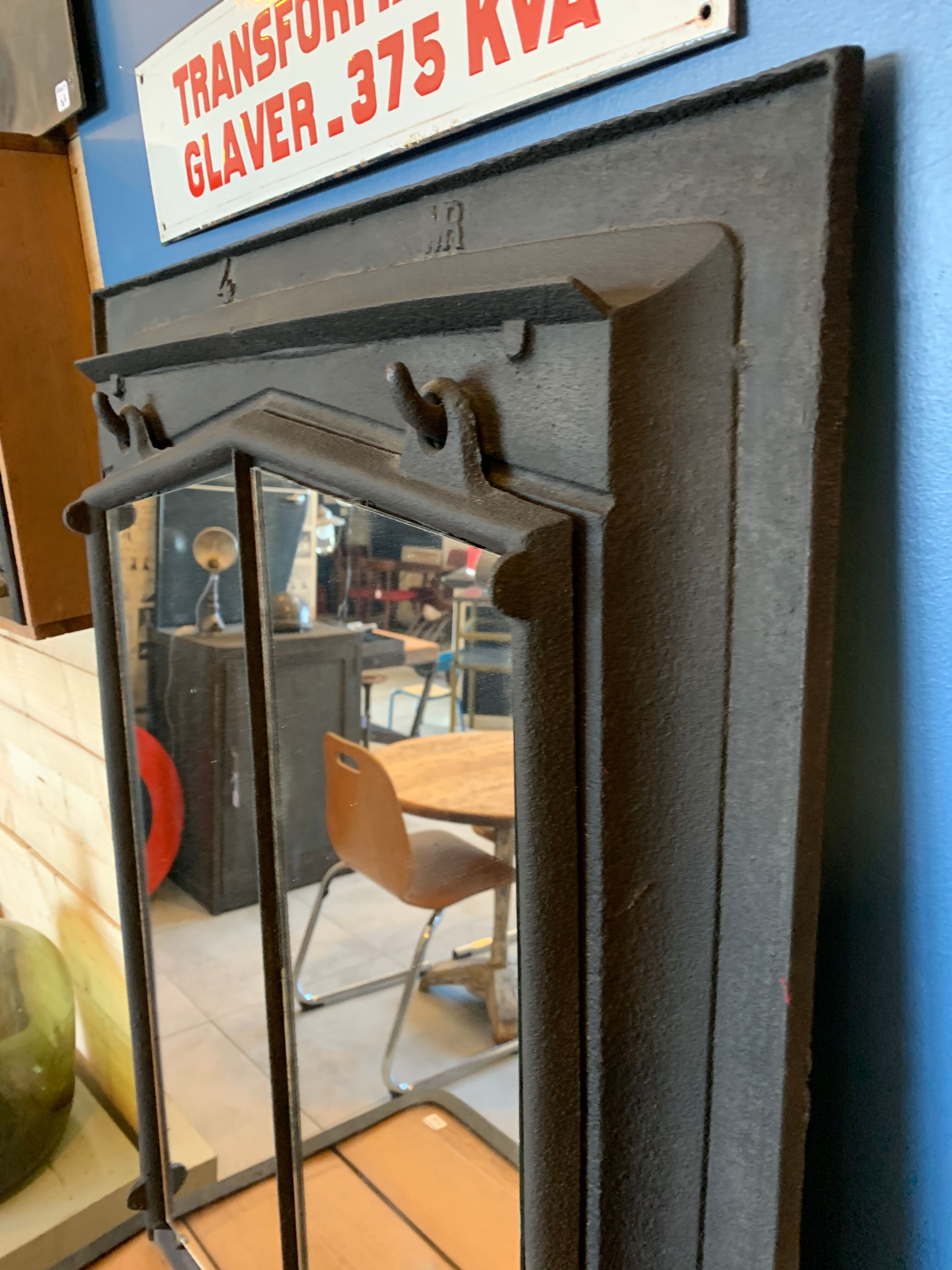Industrial snuffbox mirror - 77x57cm