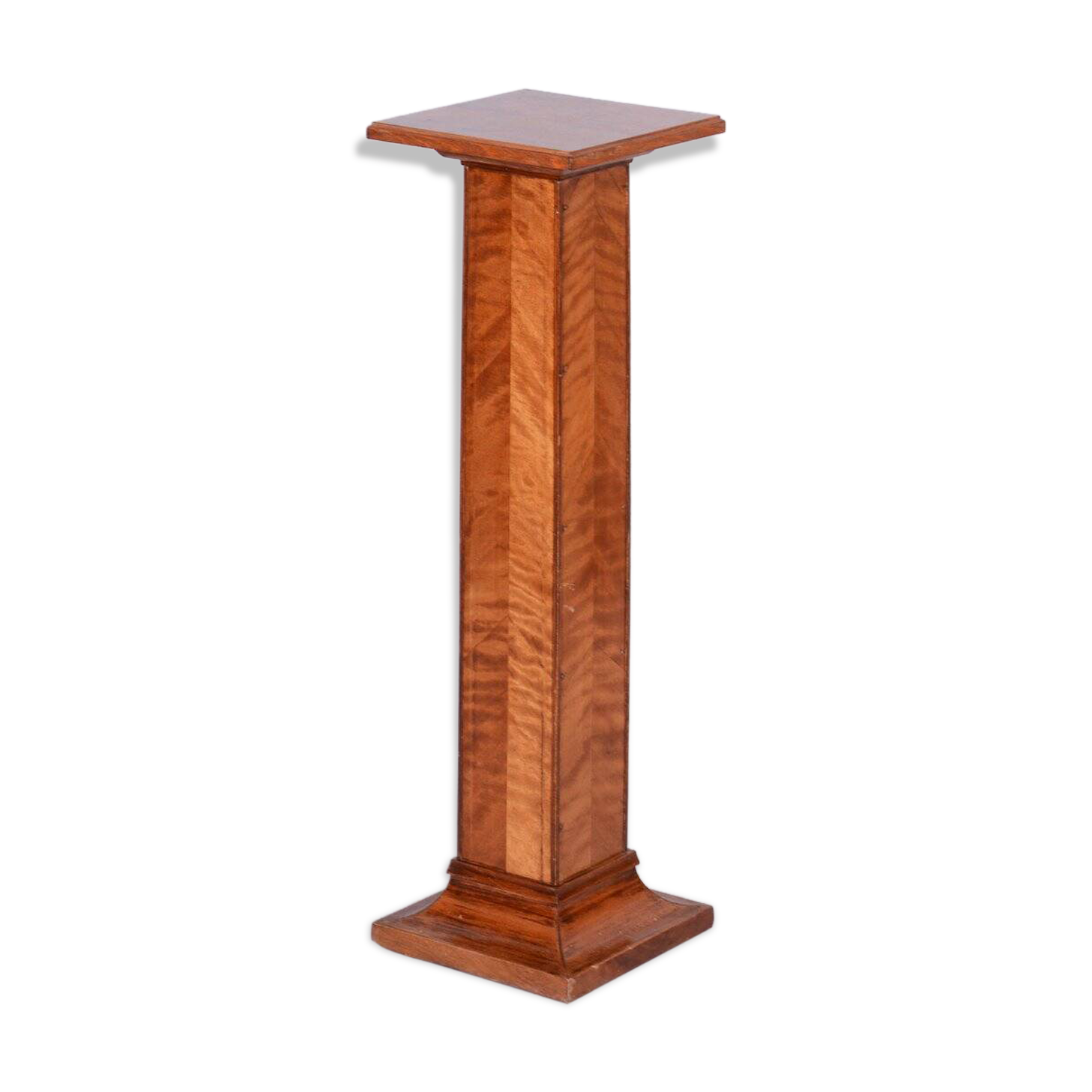 Art Deco Pedestal in Spruce and Oak, 1920s