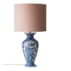 Vintage Delft Chinoiserie Table Lamp, Hand-Painted Blue & White, New Shade