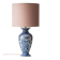 Vintage Delft Chinoiserie Table Lamp, Hand-Painted Blue & White, New Shade
