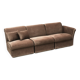 Vintage 3-seater sofa chaise longue made in the 1970s