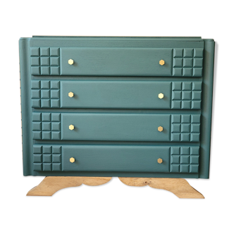 Art deco chest of drawers feet mustache