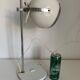 Large vintage 1960 white eyeball mid-century desk lamp - 44 cm
