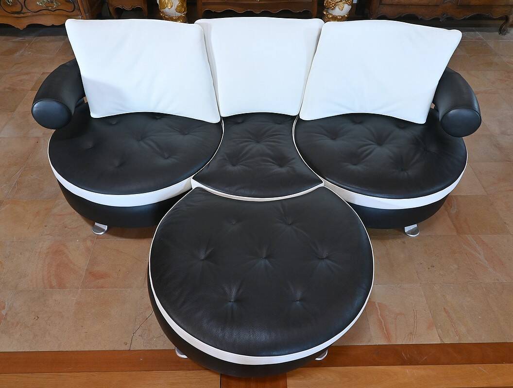 3-seater sofa by Mario Spinelli, signed Formenti, Italy – 1980