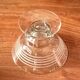 8 conical glasses with a vintage 1950s line pattern.
