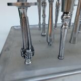 Chandelier en métal pour 16 bougies années 1980