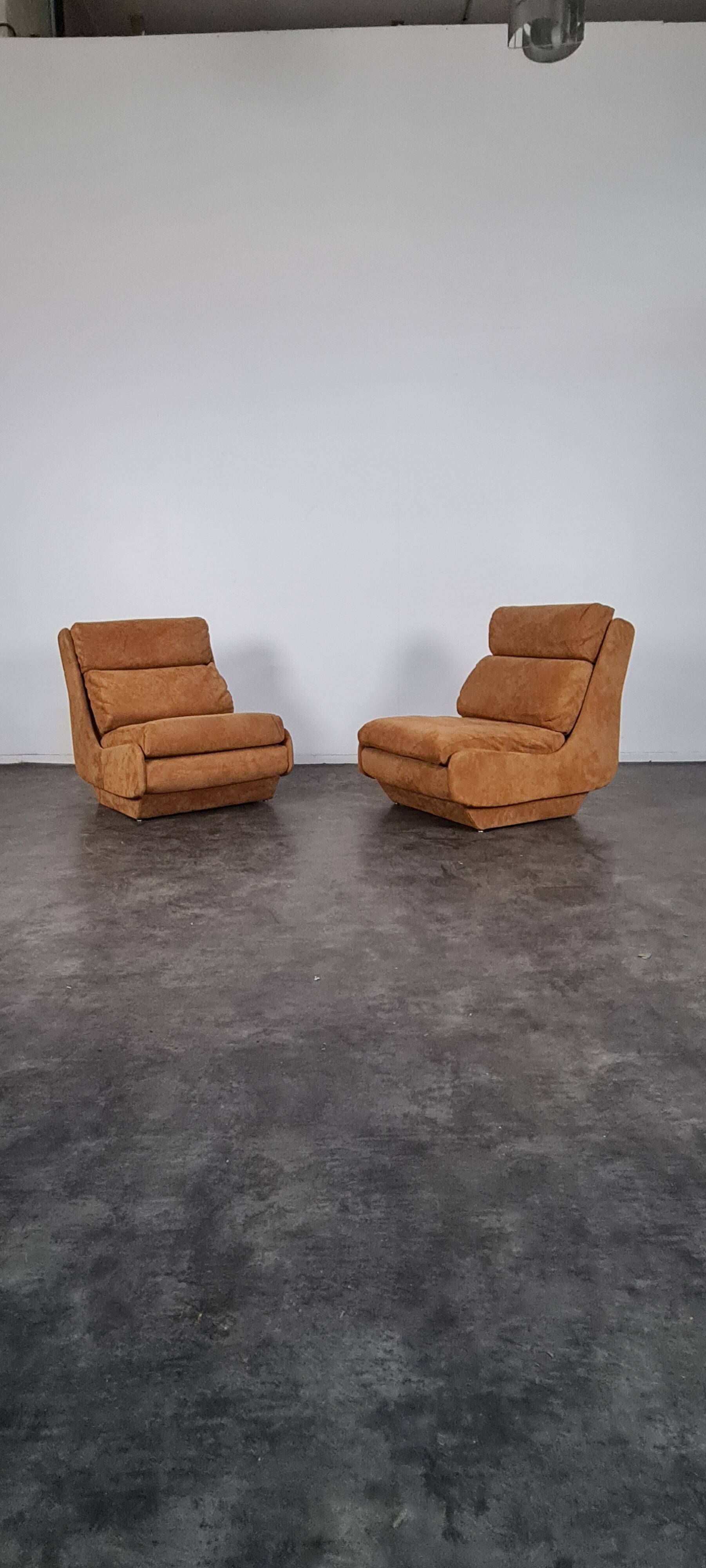 Leather armchairs from the 1970s