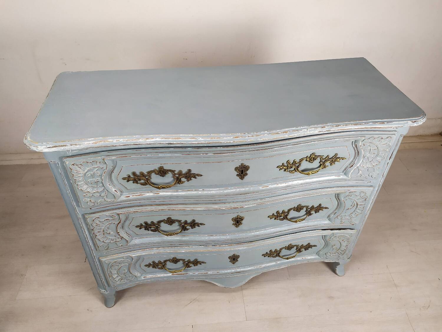 Antique patinated chest of drawers