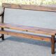 vintage wooden church bench, old wooden bench, bench, entrance hall, interior decoration