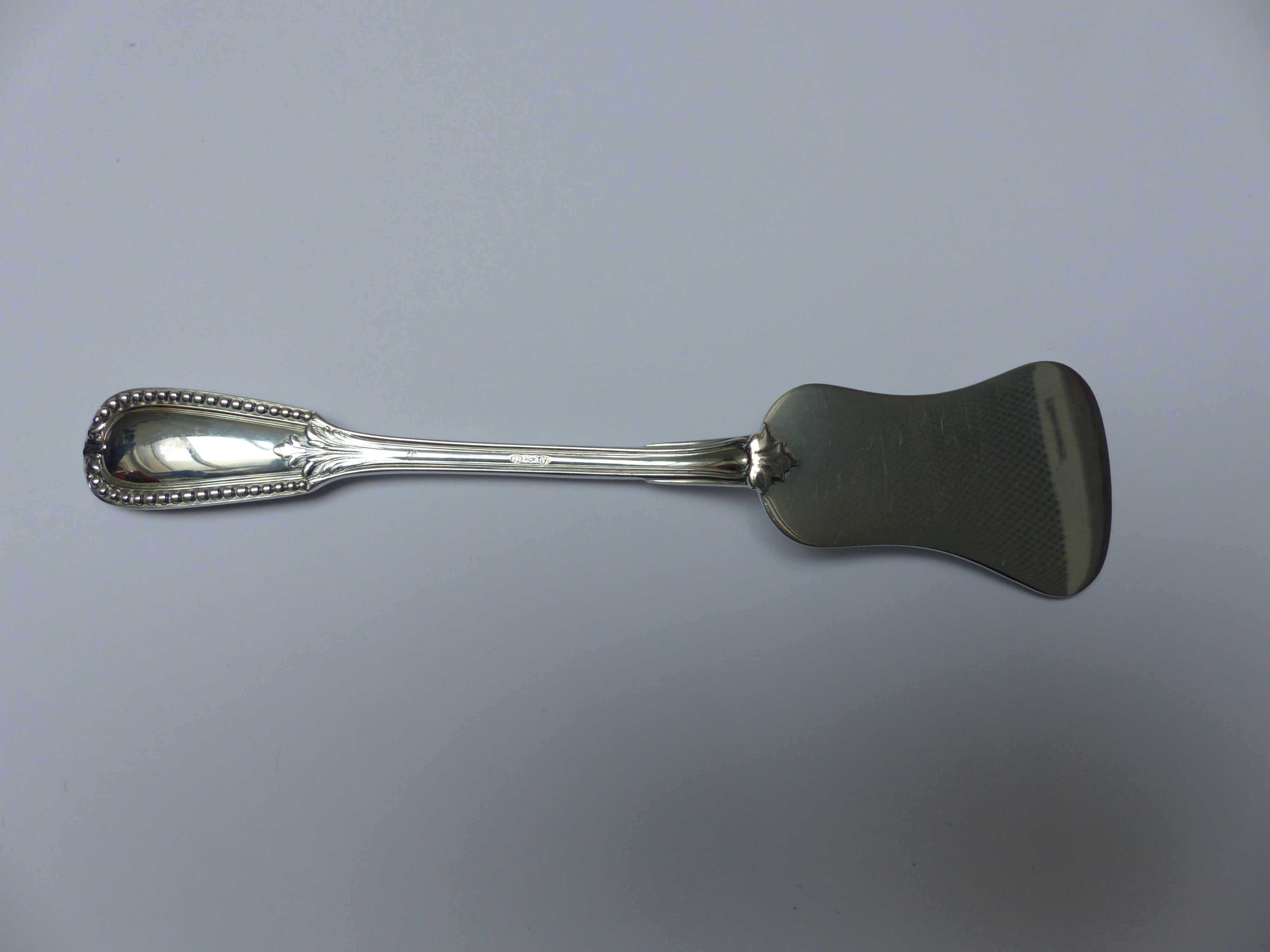 Antique silver mincing spoon