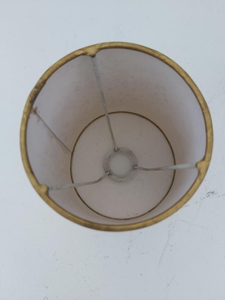Art deco lamp in chrome metal and glass ball