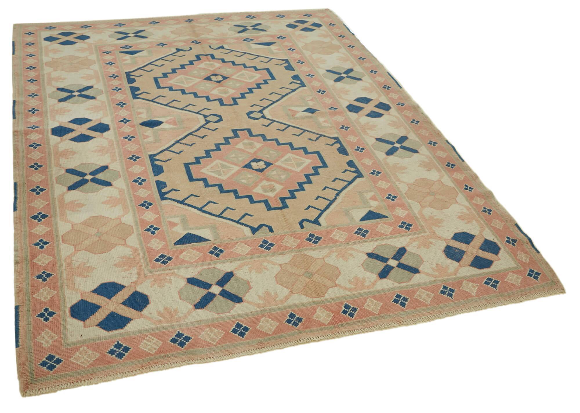 Turkish Vintage Anatolian Rug 196 cm x 250 cm