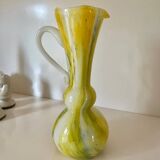 Yellow opaline vase from the 70s