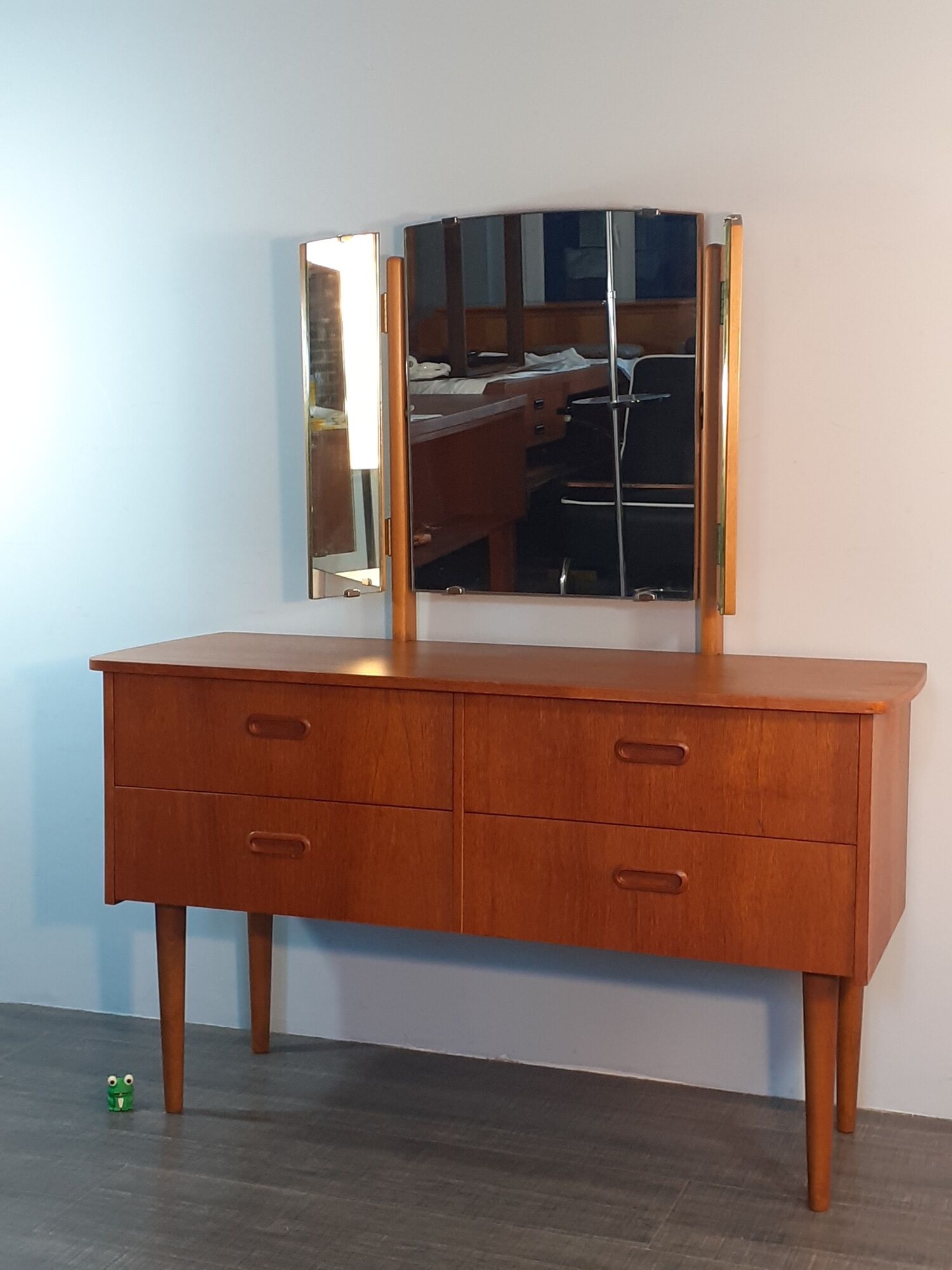 Coiffeuse Norvégienne en Teck convertible Commode, par Steen & Strøm's, Vintage Scandinave 1960s