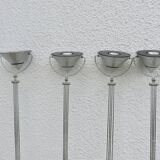 Set of 4 Artemide "mikado" pendant lights, FA Porsche design, 80s