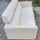 Canape ekornes scandinavian design white leather
