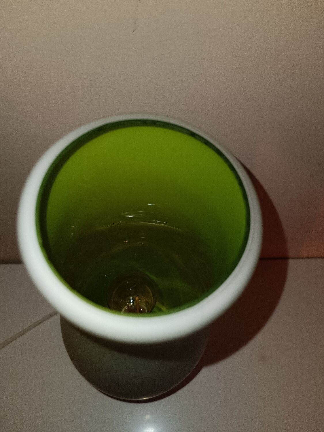 Green Ikea mylonit lamp