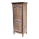 Renovated Louis XV bonnetière dormitory wardrobe in solid oak.