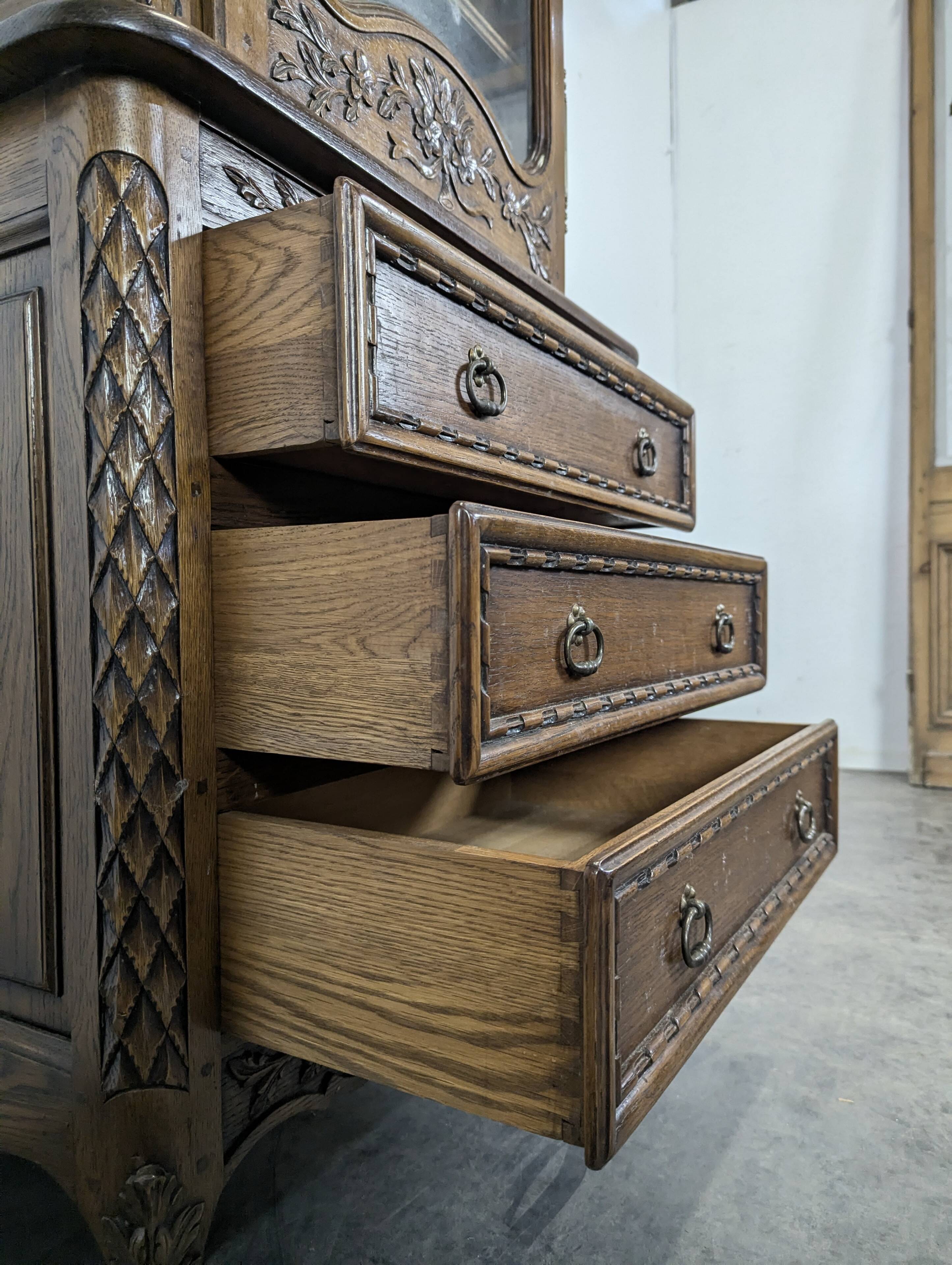 Norman oak display cabinet