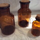 Lot of 5 bottles of apothecary