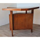Bureau vintage "Boomerang" en bois massif 1950