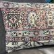 Coussin lombaire délavé vintage avec fleurs 40x60cm