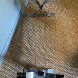 Chrome and smoked glass coffee table from the 70s
