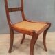 Caned chair from the nineteenth century.