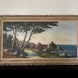 Oil on seaside canvas signed L. GUERNY