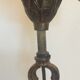 Old lantern in bronze and glass