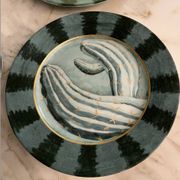 6 Cactus porcelain dessert plates by Hilton McConnico for Daum