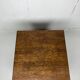 Brutalist square oak side or coffee table, Dutch 1960s