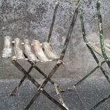 2 folding bistro / garden chairs fermob 1950