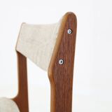 1960s Set of 4 Danish Teak Dining Chairs, Restored