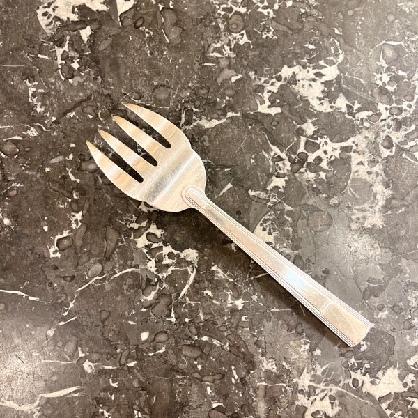 Christofle service range, silver metal, Gabon model