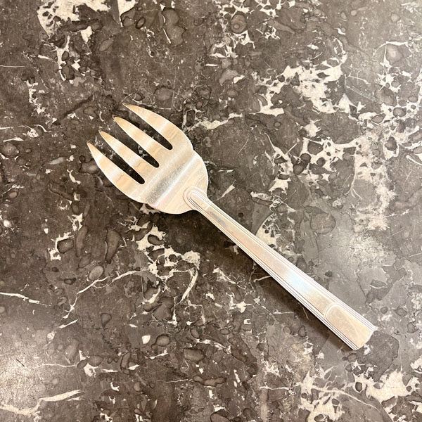 Fourchette de service Christofle, métal argenté, modèle Gabon