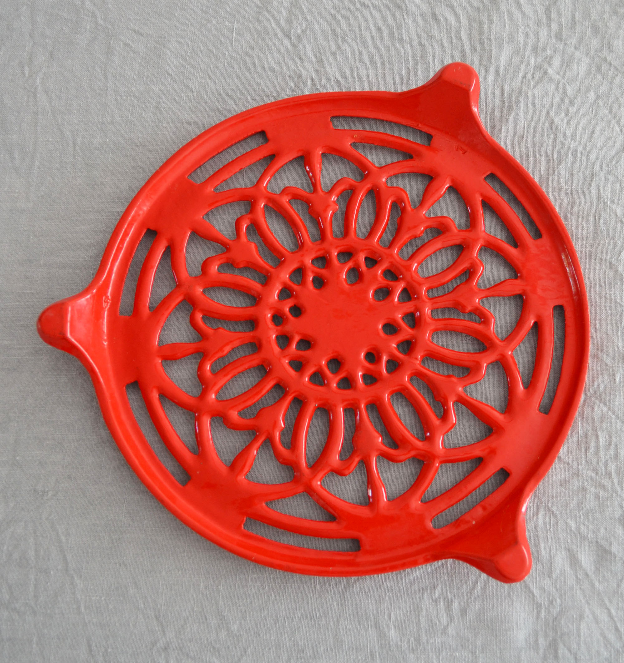 Cast iron underside
