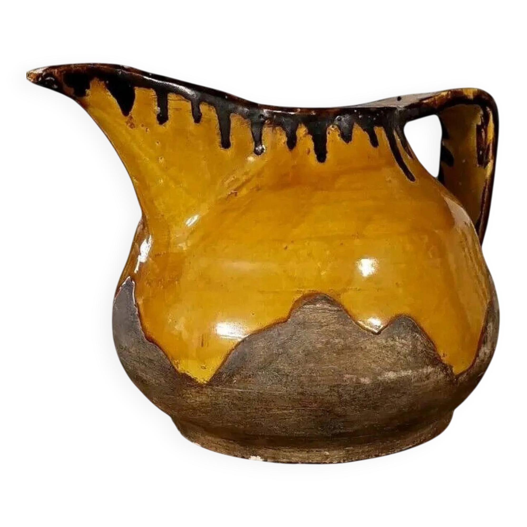 Glazed ceramic pitcher by Zaccagnini, 1930s