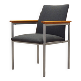 Grey armchair, Danish design, 1960s, designer: Sigvard Bernadotte, manufact