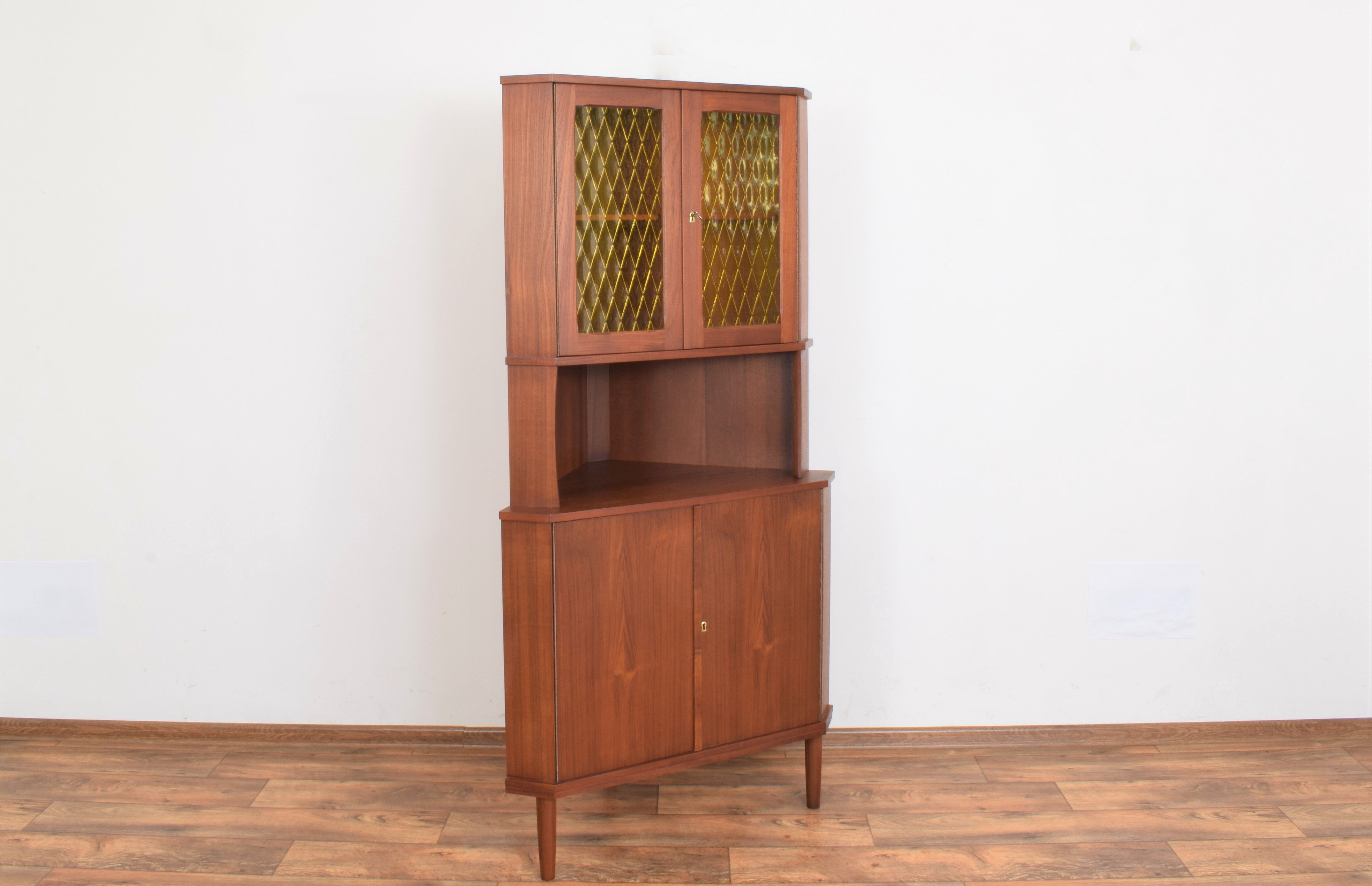 Danish teak corner cabinet